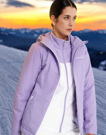 Куртка горнолыжная женская Glissade, Фиолетовый женщинам
