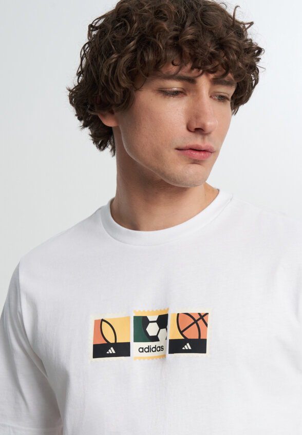 Футболка мужская adidas Mos Stamps, Белый