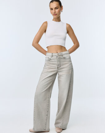 Джинсы Wide Leg с высокой посадкой женщинам