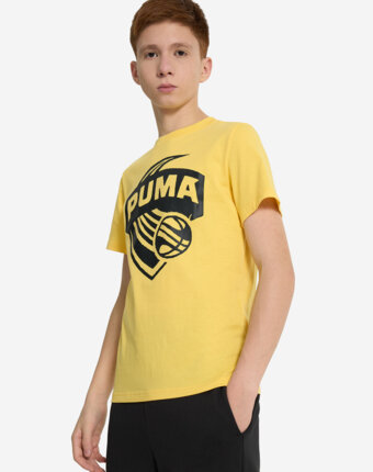 Футболка для мальчиков PUMA Basketball Posterize, Желтый женщинам
