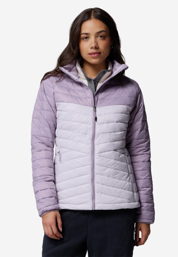 Ультралегкий пуховик женский Columbia Powder Pass Jacket, Розовый