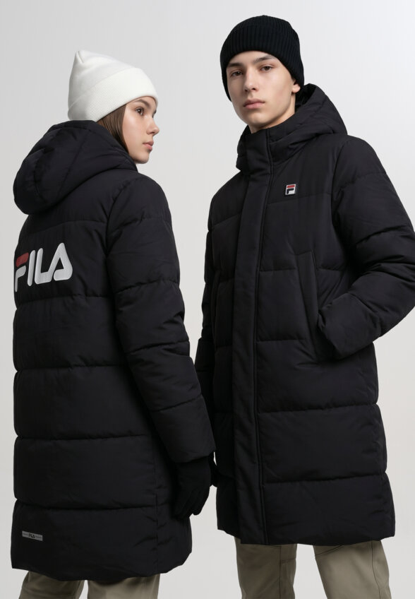 Пуховик детский FILA, Черный