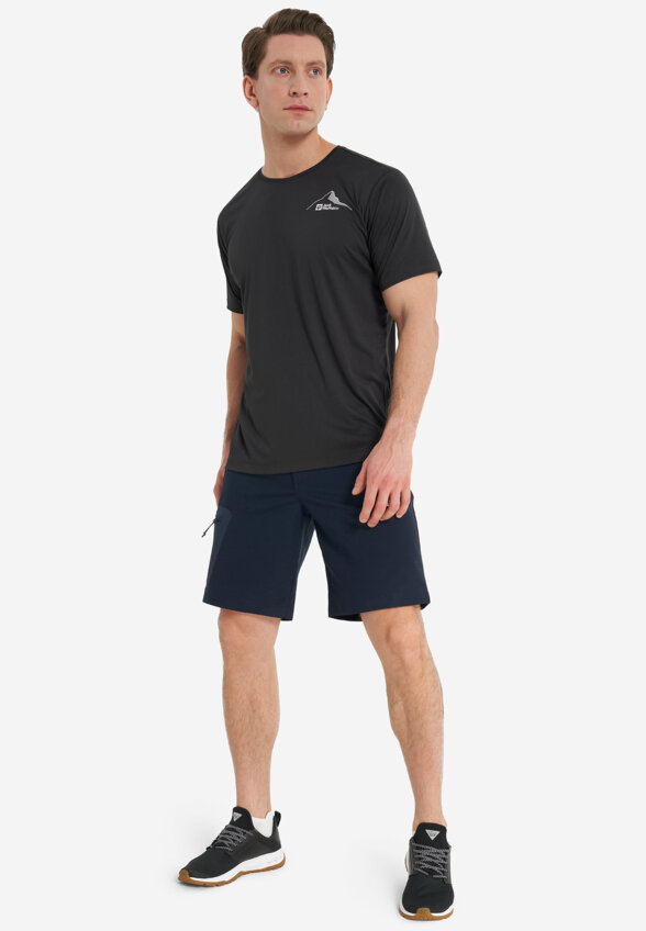 Футболка мужская Jack Wolfskin Peak Graphic, Серый