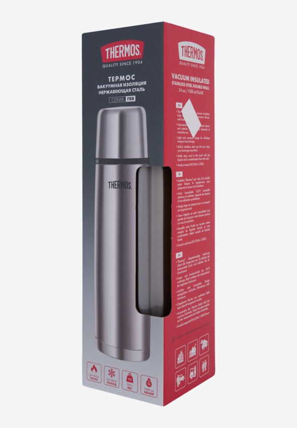 Термос Thermos FBB, 1 л, Серый