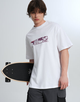 Футболка мужская Quiksilver Mercury Vortex, Белый женщинам