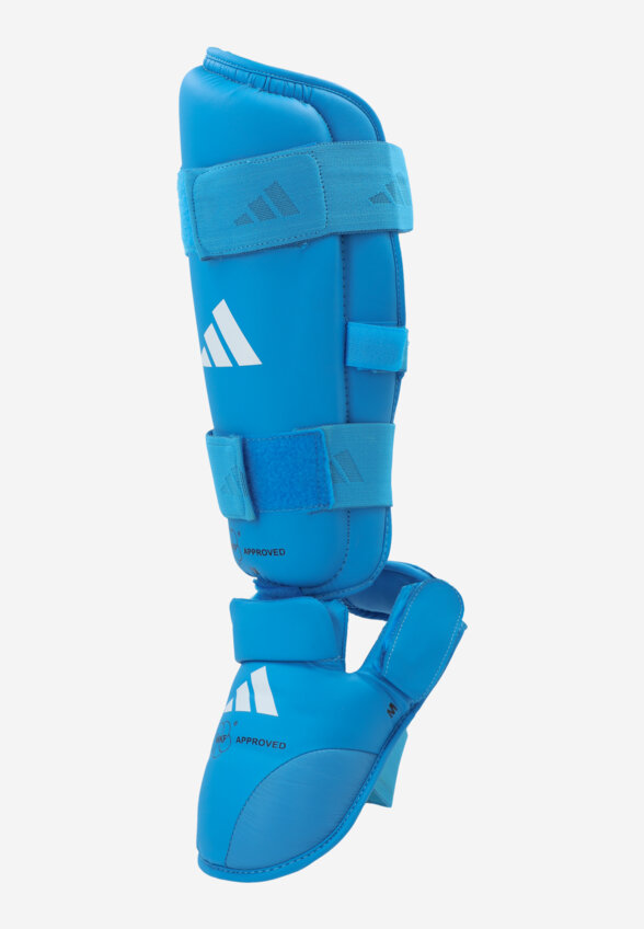 Защита голени и стопы adidas WKF Shin & Removable Foot, Голубой