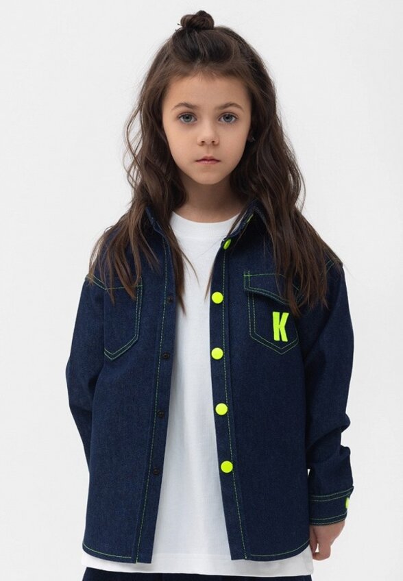 Рубашка джинсовая Kidin