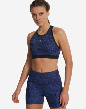 Топ бра спортивный Demix ActiveMove Urban Mesh Back, Синий женщинам