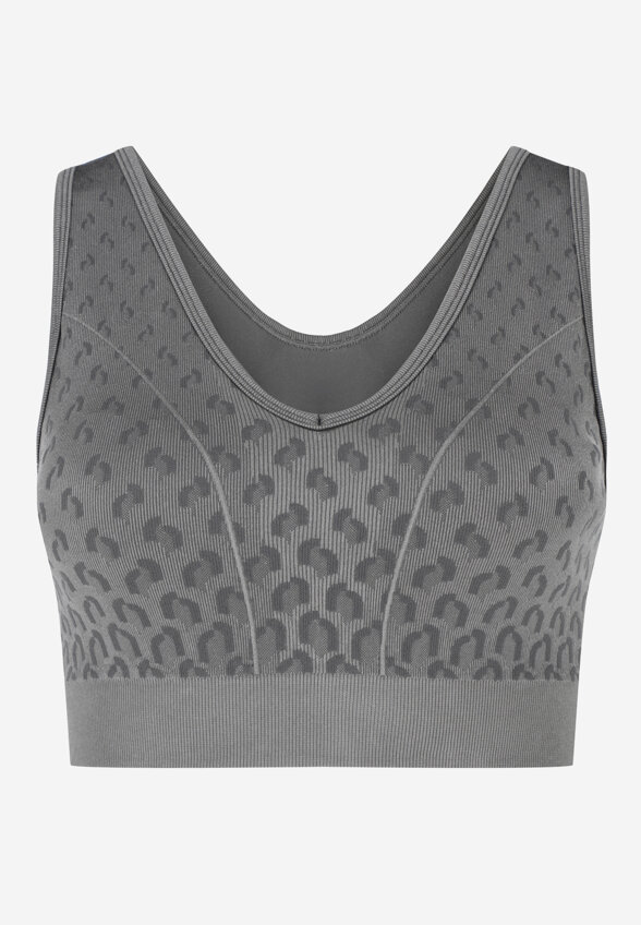 Топ бра спортивный Demix HighFlow Seamless Longline, Серый