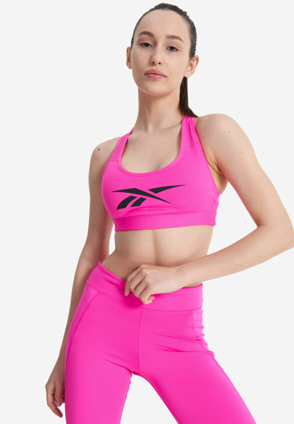 Топ бра спортивный Reebok Lux Vector Racer, Розовый