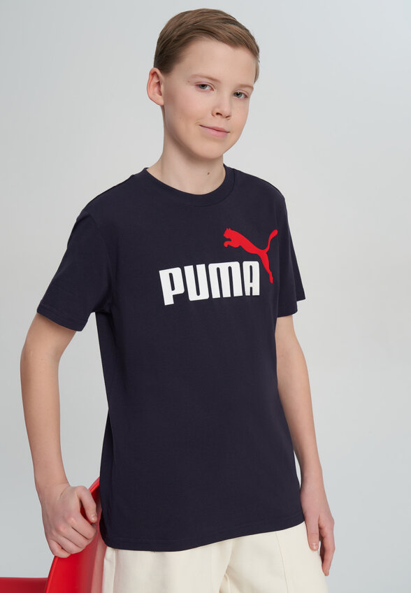Футболка для мальчиков PUMA Ess 2 Color No.1 Logo, Синий
