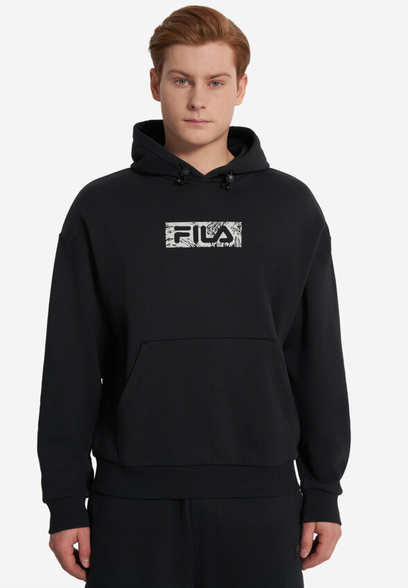 Худи мужское оверсайз FILA, Черный