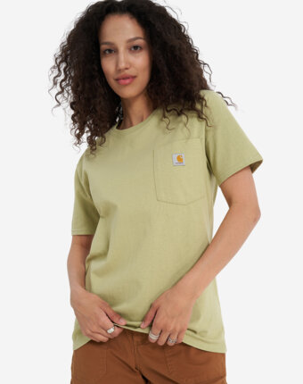Футболка женская Carhartt K87 Pocket, Зеленый женщинам