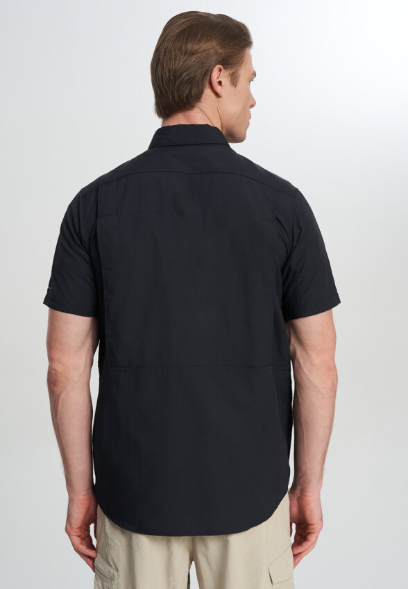 Рубашка с коротким рукавом мужская Columbia Silver Ridge 2.0 Short Sleeve Shirt, Черный