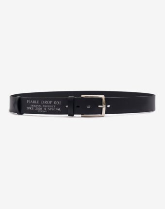 Ремень Embossed Logo Black FABLE мужчинам