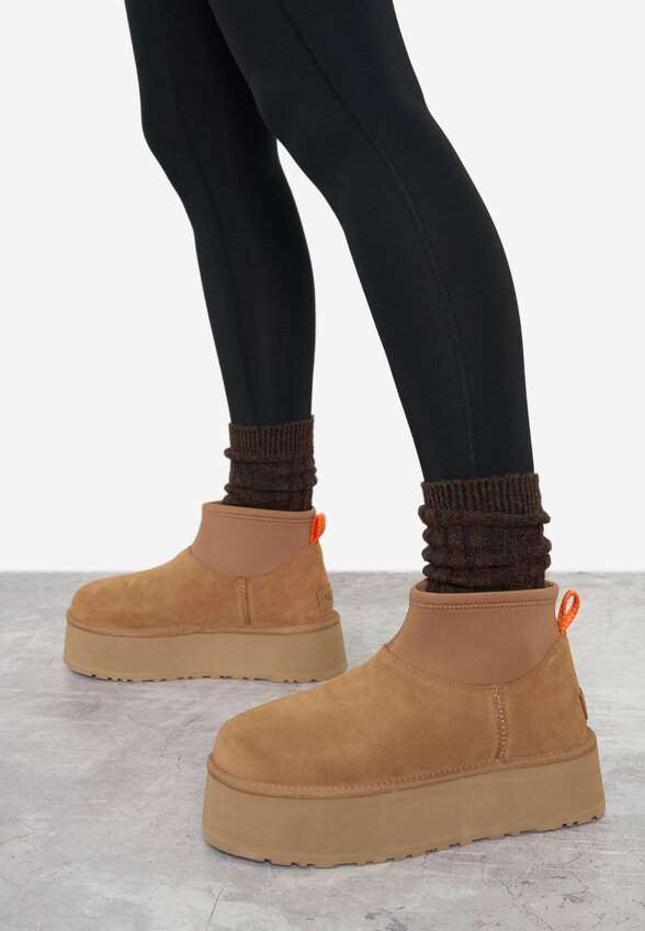 Угги женские UGG Classic Mini Dipper, Коричневый