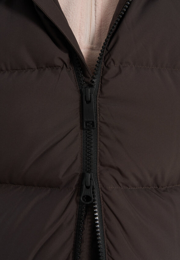 Пальто пуховое женское Jack Wolfskin Frozen Palace, Коричневый