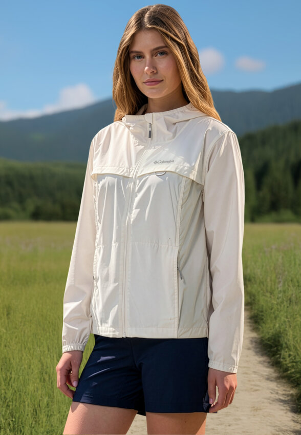 Ветровка женская Columbia Crested Canyon Windbreaker, Бежевый