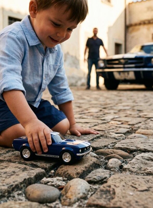Игрушечная гоночная машинка Baghera Ford Mustang, синяя