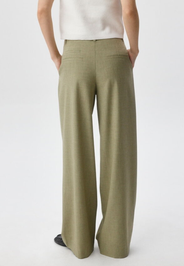 Костюмные широкие брюки