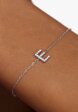 Серебряный браслет с буквой E MIESTILO MIE1  - превью