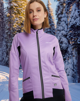 Куртка для беговых лыж женская KV+, Черный женщинам