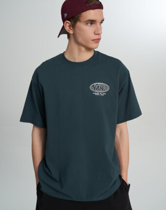 Футболка мужская Vans World Tour Loose SS, Зеленый женщинам