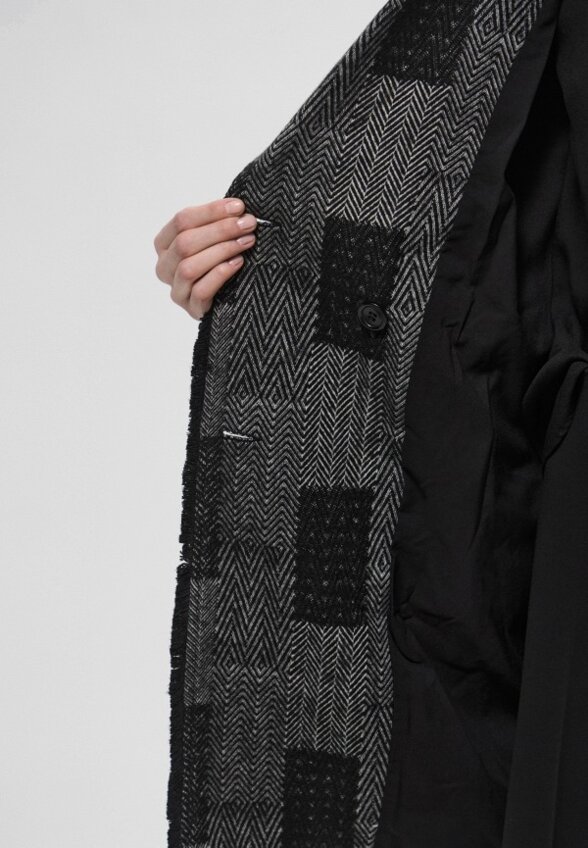 Пальто двубортное Trussardi