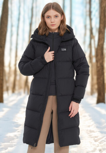 Пуховик женский Mountain Hardwear Nevadan Down Long Parka, Черный