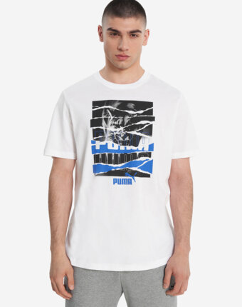 Футболка мужская PUMA Graphic, Белый женщинам
