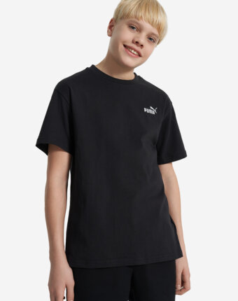 Футболка для мальчиков PUMA Small No. 1 Logo Relaxed, Черный женщинам