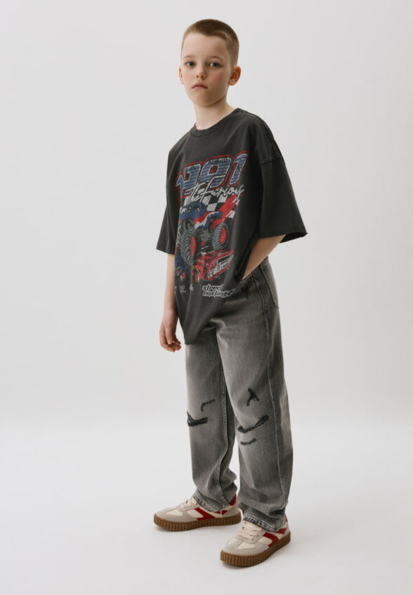 Рваные джинсы Loose Fit для мальчиков