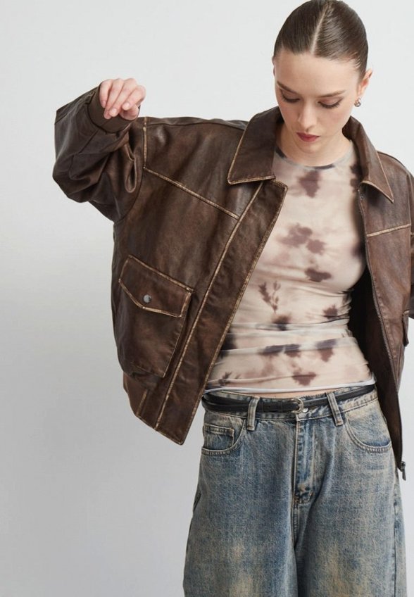 Куртка кожаная Vittoria Vicci