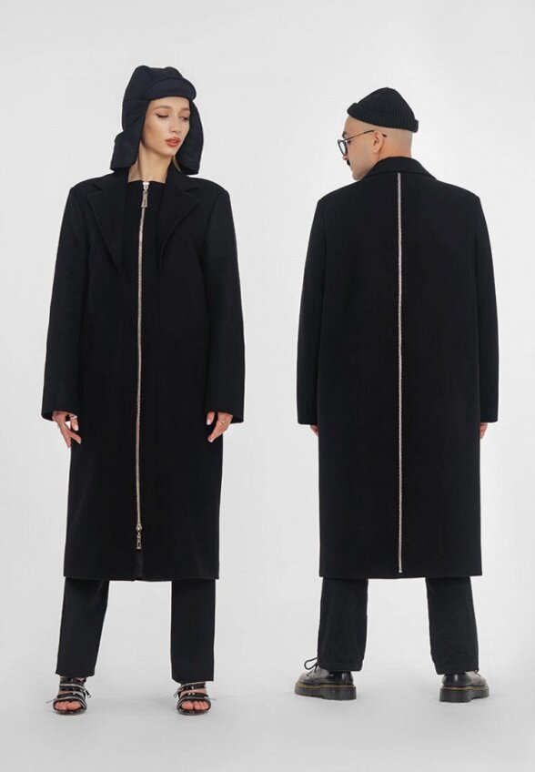 Пальто однобортное IZ13