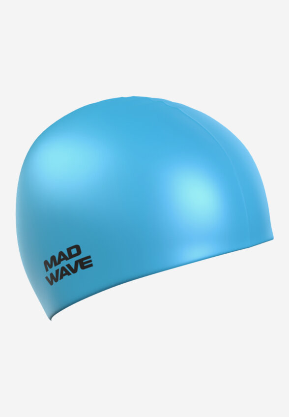 Шапочка для плавания Mad Wave Light Silicone Solid, Голубой