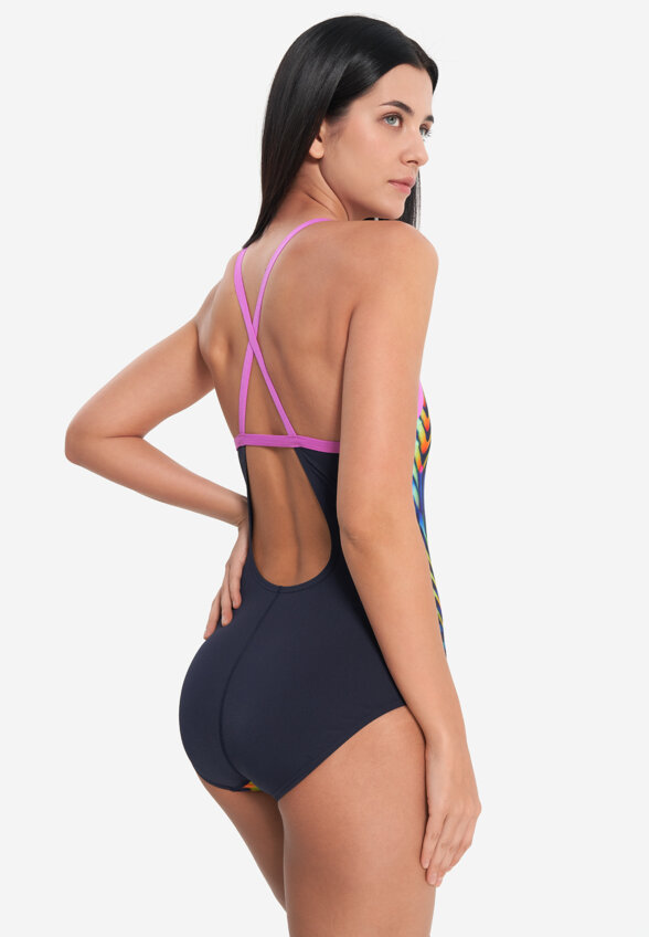 Купальник слитный женский Speedo Alov, Фиолетовый