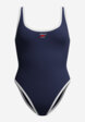 Купальник слитный женский Speedo Solid Scoop, Синий6  - превью