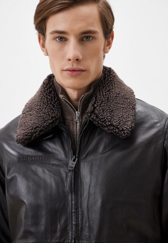 Куртка кожаная Camel active