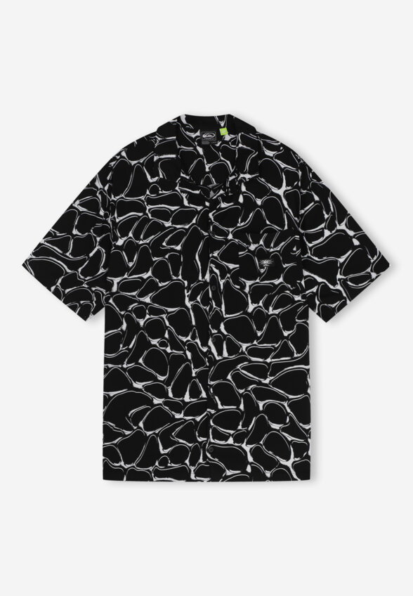 Рубашка с коротким рукавом мужская Quiksilver Mercury Chrome, Черный