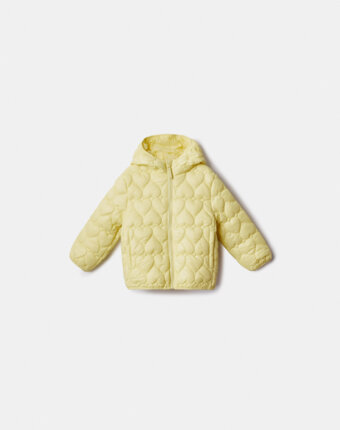 Базовая стеганая куртка из нейлона для девочек детям