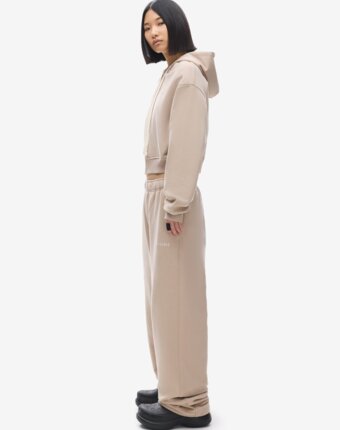 Худи zip crop Uniform Beige Calf FABLE женщинам