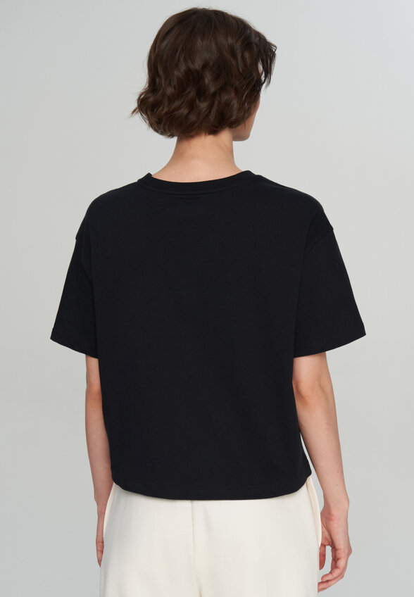 Футболка женская Columbia Rolling Bend Graphic Relaxed Crop SS, Черный