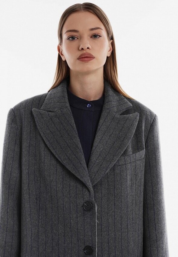 Пальто однобортное Mulier