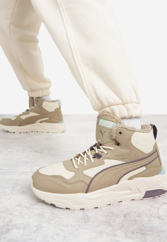 Кроссовки утепленные женские PUMA Trinity Lite, Зеленый