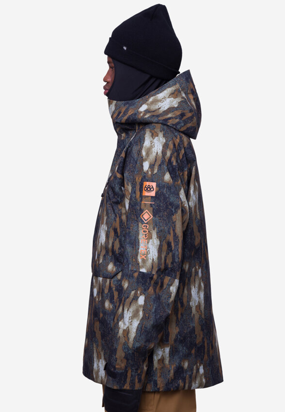 Куртка сноубордическая мужская 686 GORE-TEX Hydra Thermagraph, Коричневый