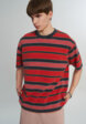 Футболка мужская Vans LX Pique Stripe SS, Красный1  - превью