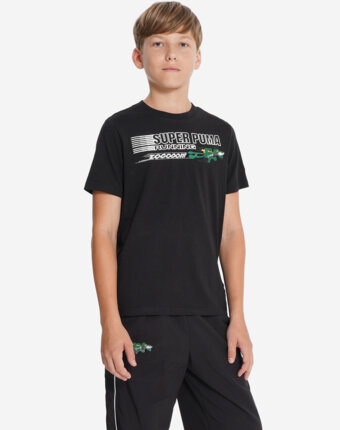 Футболка для мальчиков PUMA Super Graphic, Черный женщинам