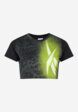 Футболка женская Reebok Lux Bold Cropped, Черный7  - превью