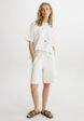 Трикотажные шорты бермуды с вышивкой1  - превью