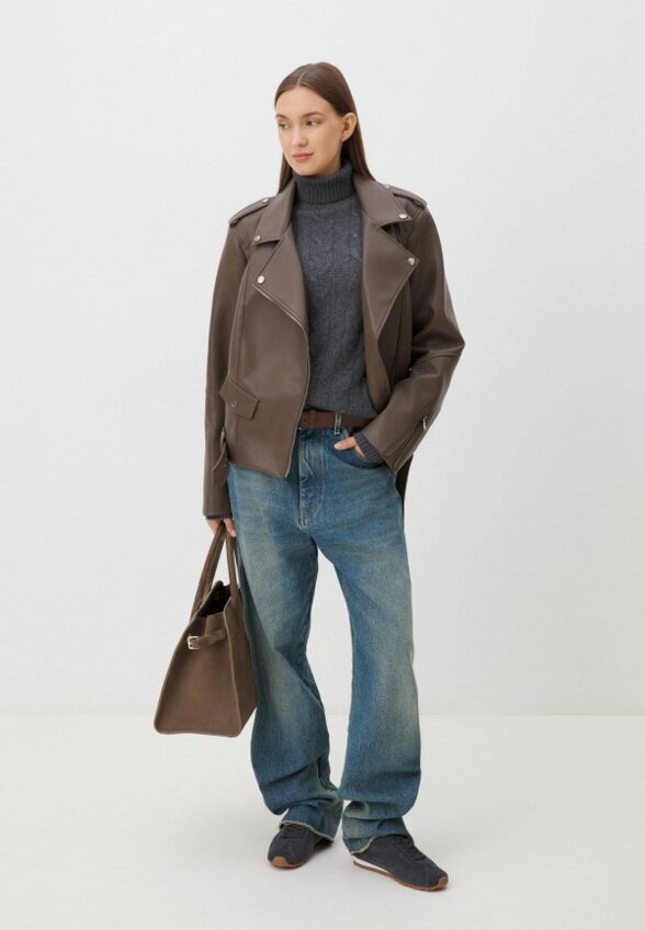 Куртка кожаная Maison David